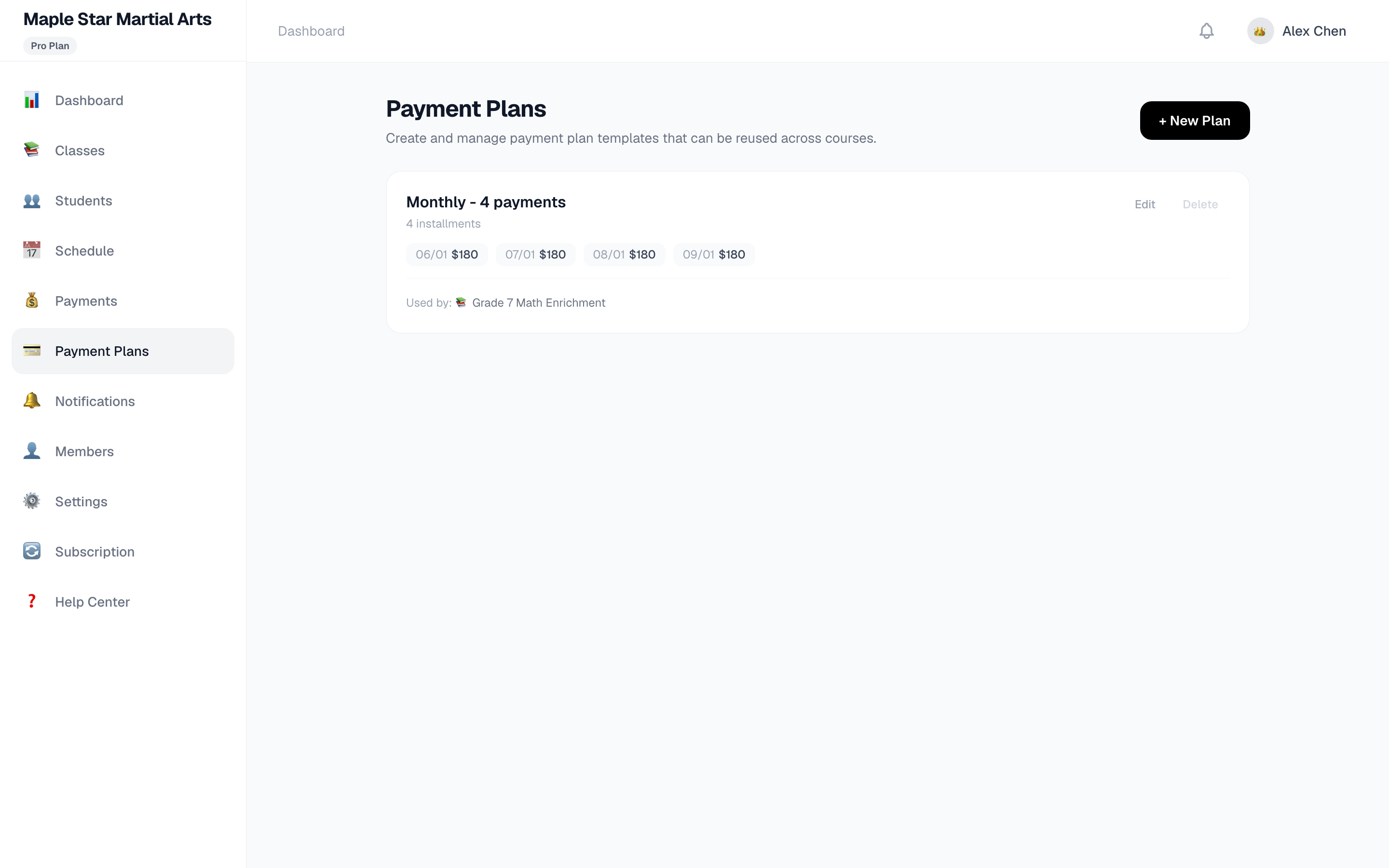 Installment plans